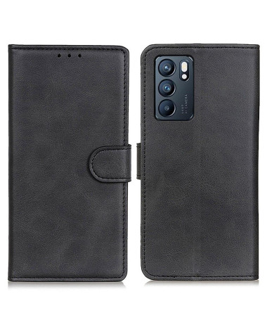 Housse Oppo Reno 6 5G Marius effet cuir mat