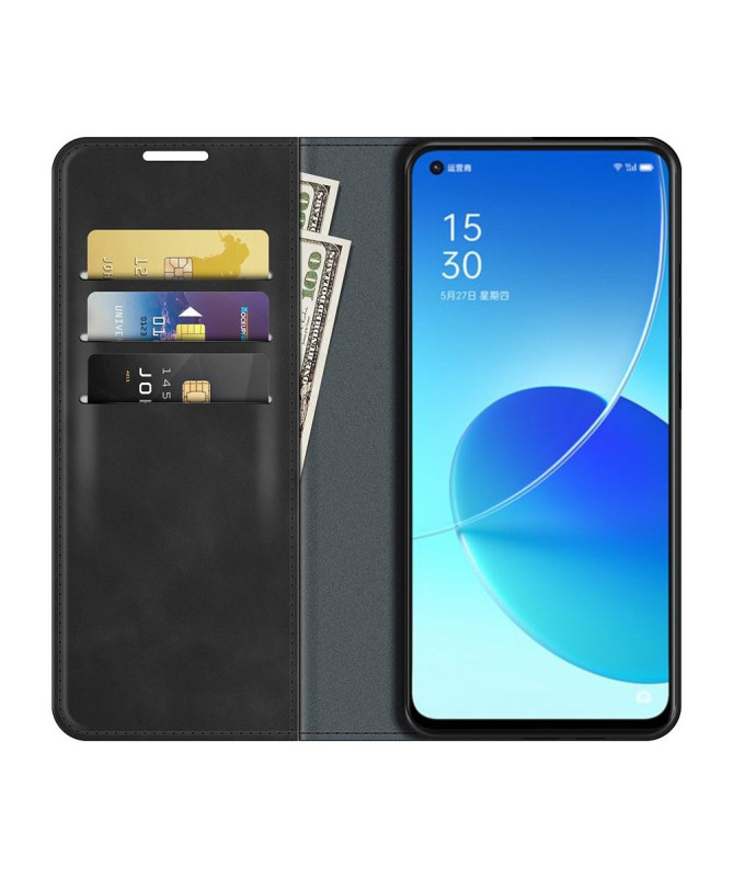 Étui Oppo Reno 6 5G simili cuir fonction stand