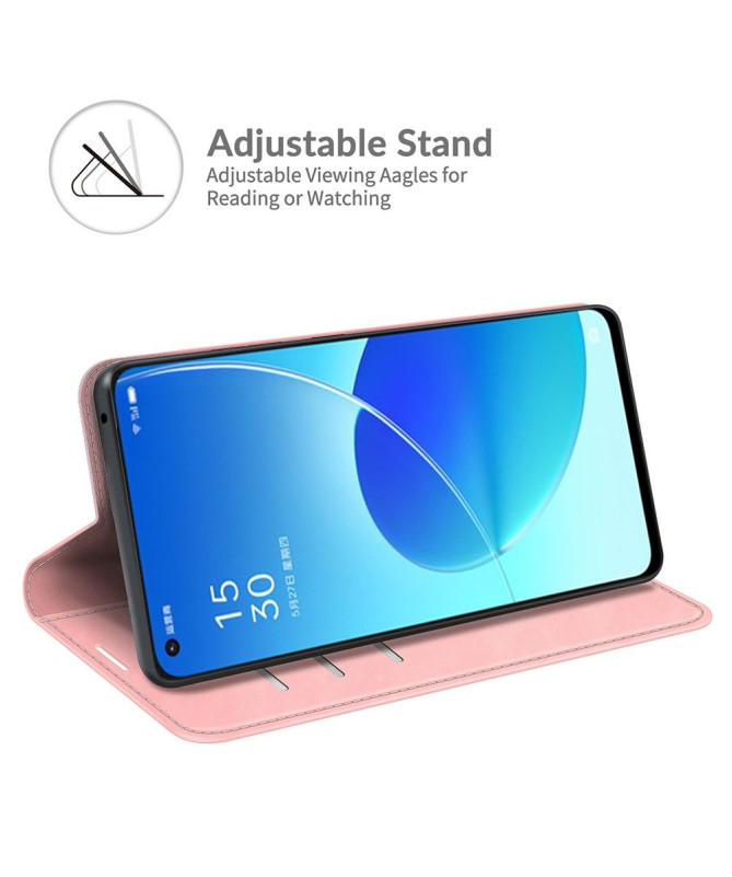 Étui Oppo Reno 6 5G simili cuir fonction stand