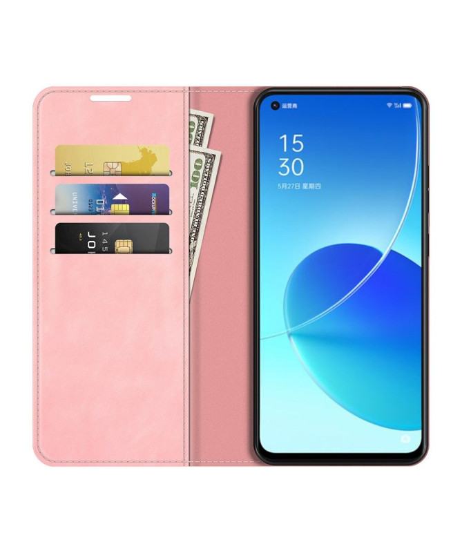 Étui Oppo Reno 6 5G simili cuir fonction stand