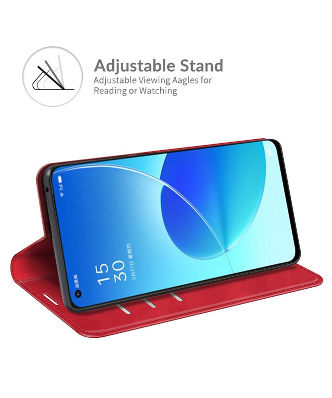 Étui Oppo Reno 6 5G simili cuir fonction stand