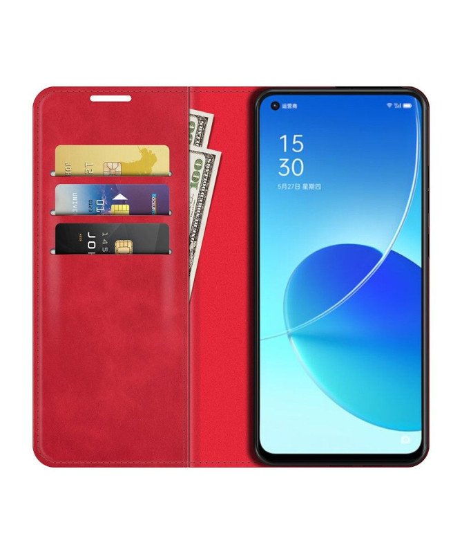 Étui Oppo Reno 6 5G simili cuir fonction stand