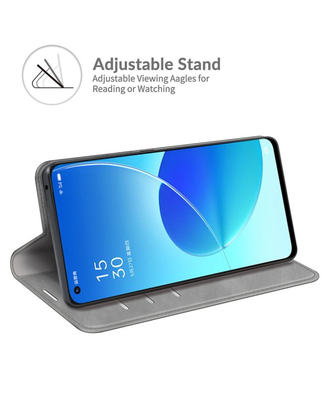 Étui Oppo Reno 6 5G simili cuir fonction stand