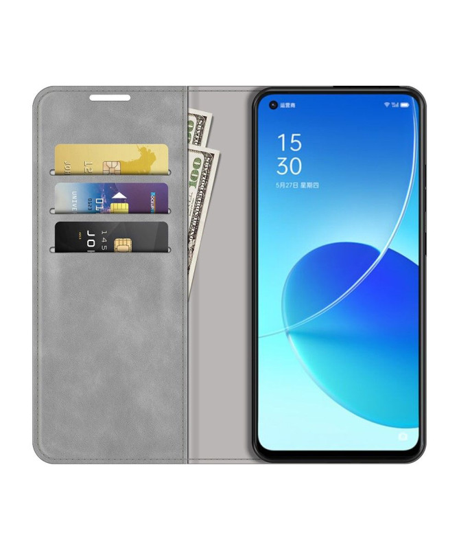 Étui Oppo Reno 6 5G simili cuir fonction stand