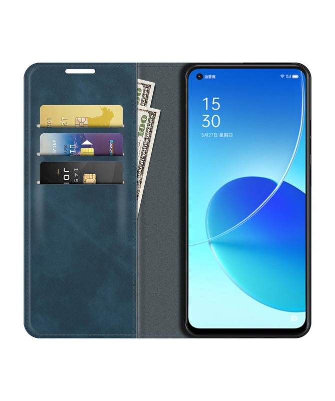 Étui Oppo Reno 6 5G simili cuir fonction stand