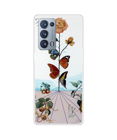 Coque Oppo Reno 6 Pro 5G Papillons Colorés