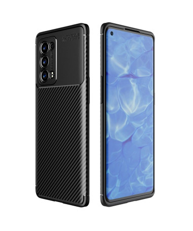 Coque Oppo Reno 6 Pro 5G style fibre de carbone