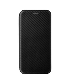 Housse Oppo A16 / A16s simili cuir fibre de carbone