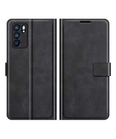 Housse Oppo Reno 6 Pro 5G portefeuille style cuir