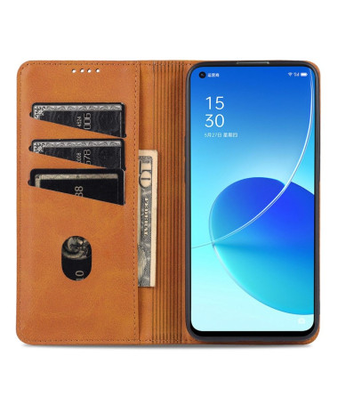 Étui Oppo Reno 6 Pro 5G portefeuille AZNS simili cuir