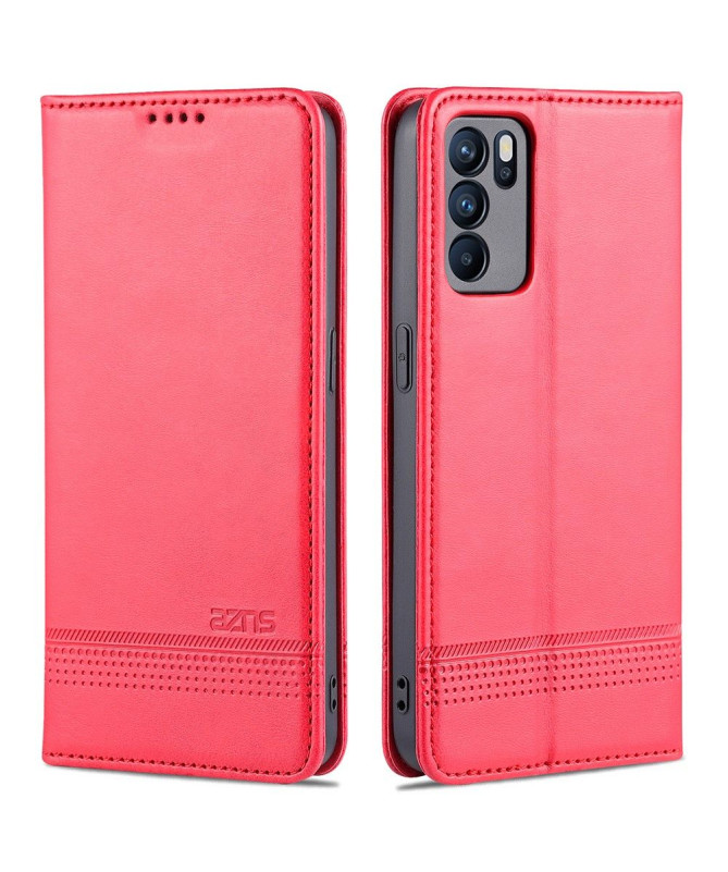 Étui Oppo Reno 6 5G portefeuille AZNS simili cuir