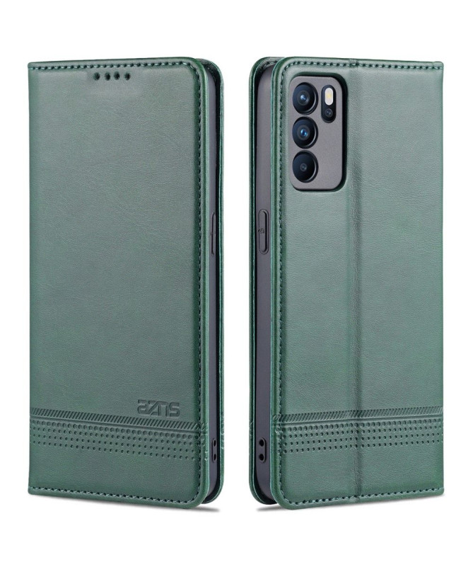 Étui Oppo Reno 6 5G portefeuille AZNS simili cuir