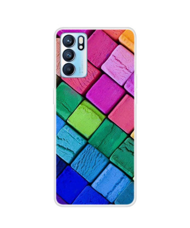 Coque Oppo Reno 6 5G Blocs Colorés