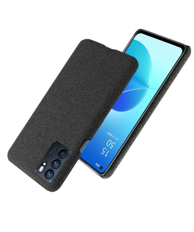 Coque Oppo Reno 6 5G revêtement tissu