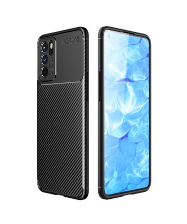 Coque Oppo Reno 6 5G style fibre de carbone