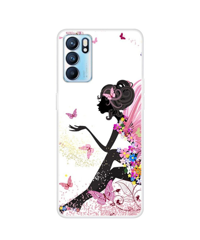 Coque Oppo Reno 6 5G Femme Papillon