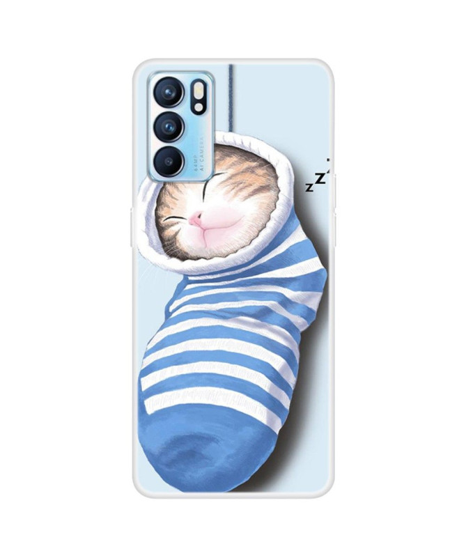 Coque Oppo Reno 6 5G Bébé Chat