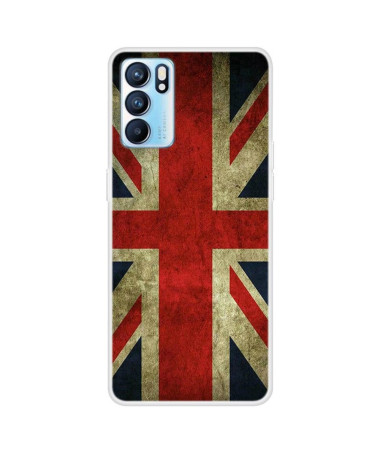 Coque Oppo Reno 6 5G Drapeau Anglais