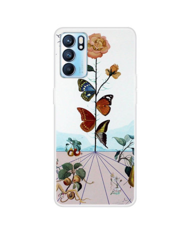 Coque Oppo Reno 6 5G Papillons Colorés