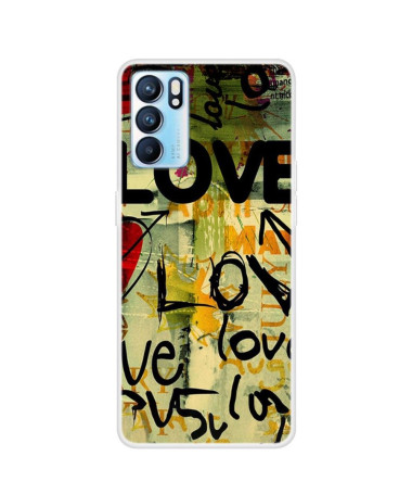 Coque Oppo Reno 6 5G Love Love Love