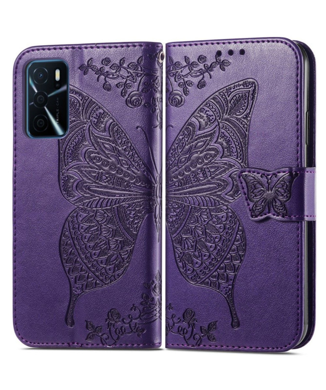 Housse Oppo A16 / A16s Papillon Relief