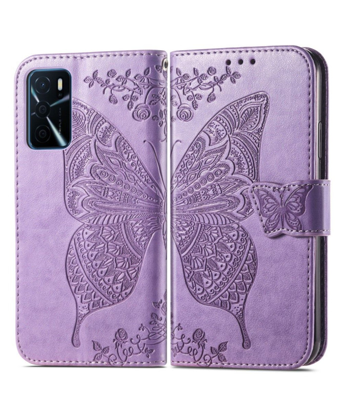 Housse Oppo A16 / A16s Papillon Relief