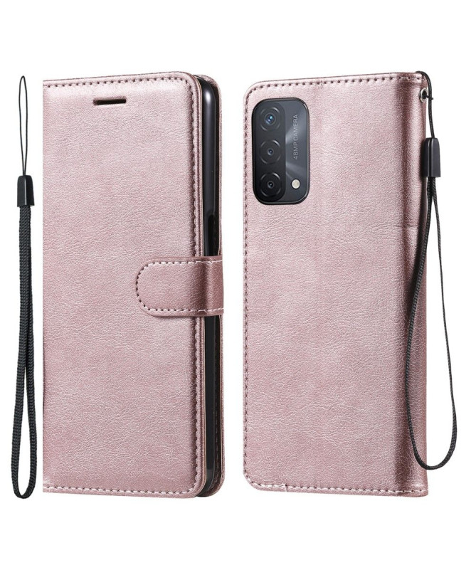 Housse Oppo A54 5G / A74 5G Sylvette à lanière