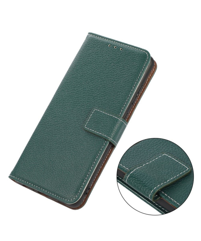 Housse Oppo A54 5G / A74 5G simili cuir grainé