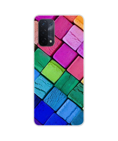 Coque Oppo A54 5G / A74 5G Blocs Colorés