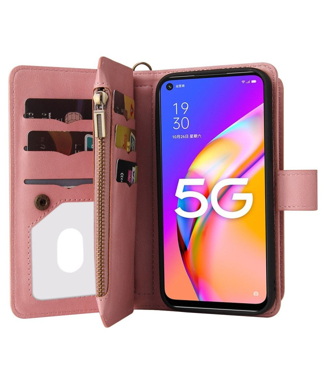 Housse portefeuille Oppo A54 5G / A74 5G à lanière