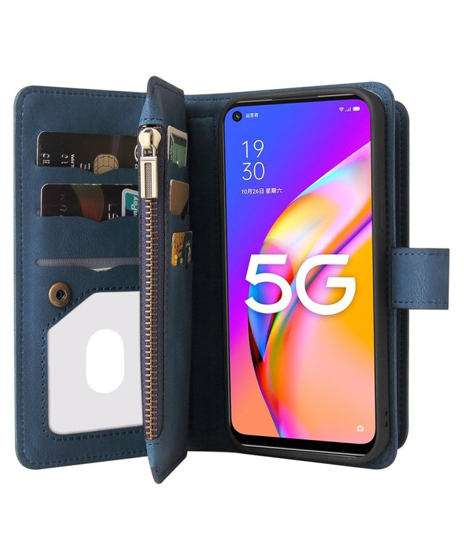 Housse portefeuille Oppo A54 5G / A74 5G à lanière