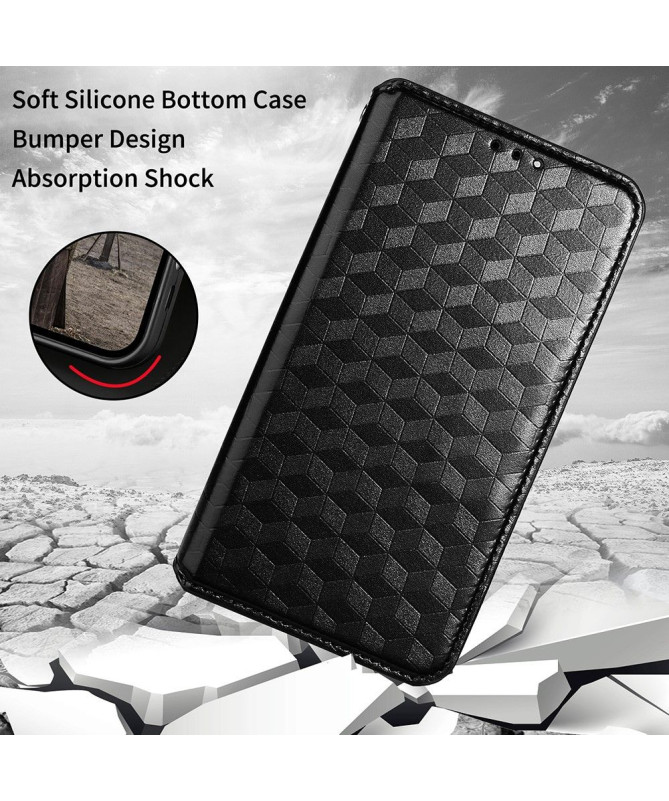 Housse Oppo Reno 6 5G flip cover design géométrie