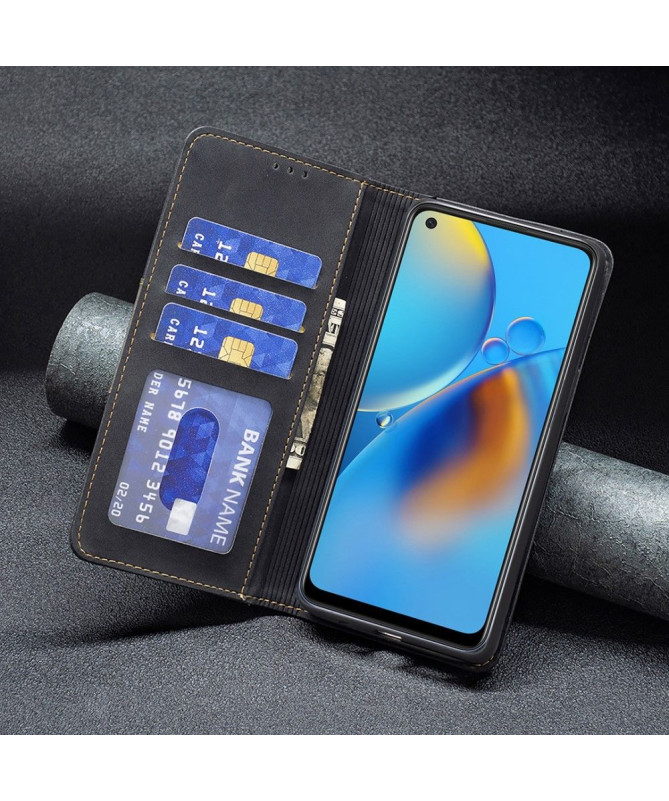 Housse Oppo A74 4G BINFEN COLOR flip simili cuir