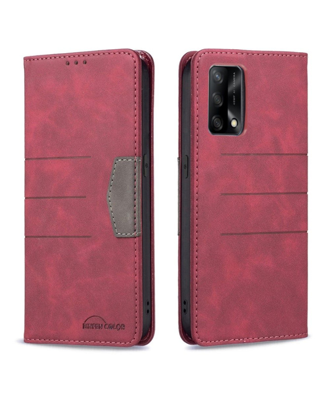 Housse Oppo A74 4G BINFEN COLOR flip simili cuir