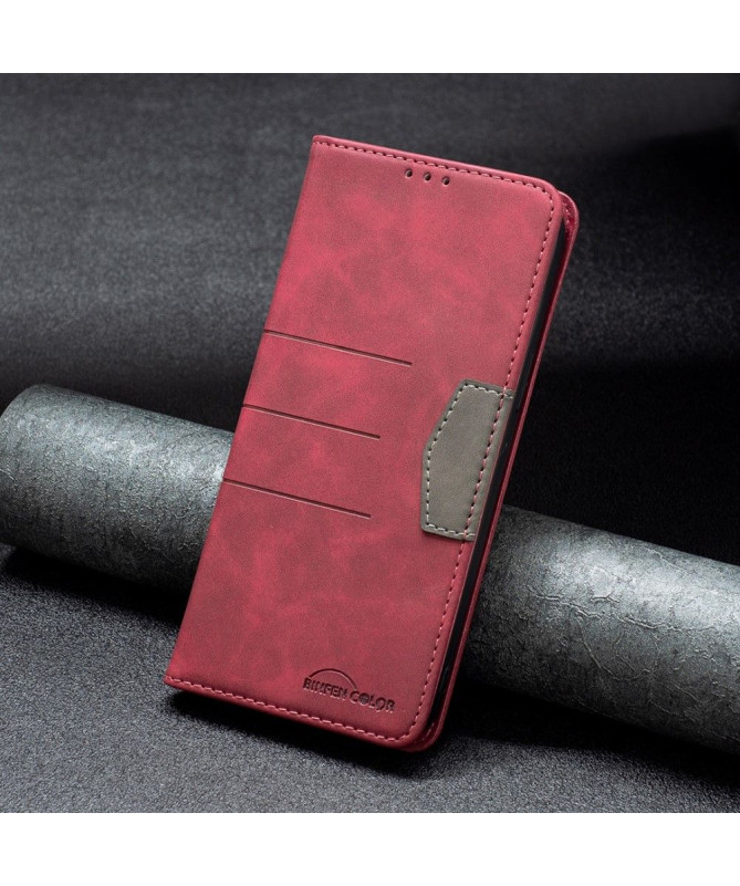 Housse Oppo A74 4G BINFEN COLOR flip simili cuir