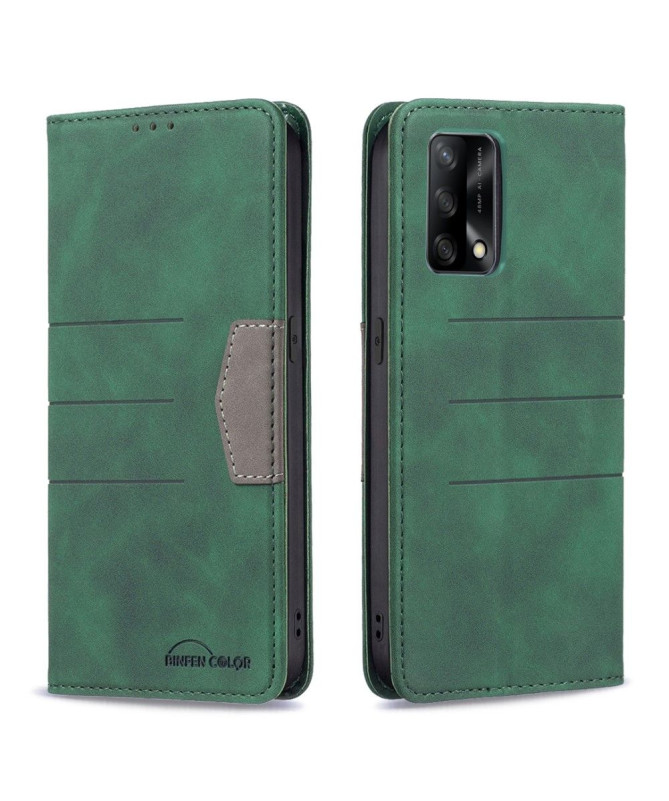 Housse Oppo A74 4G BINFEN COLOR flip simili cuir