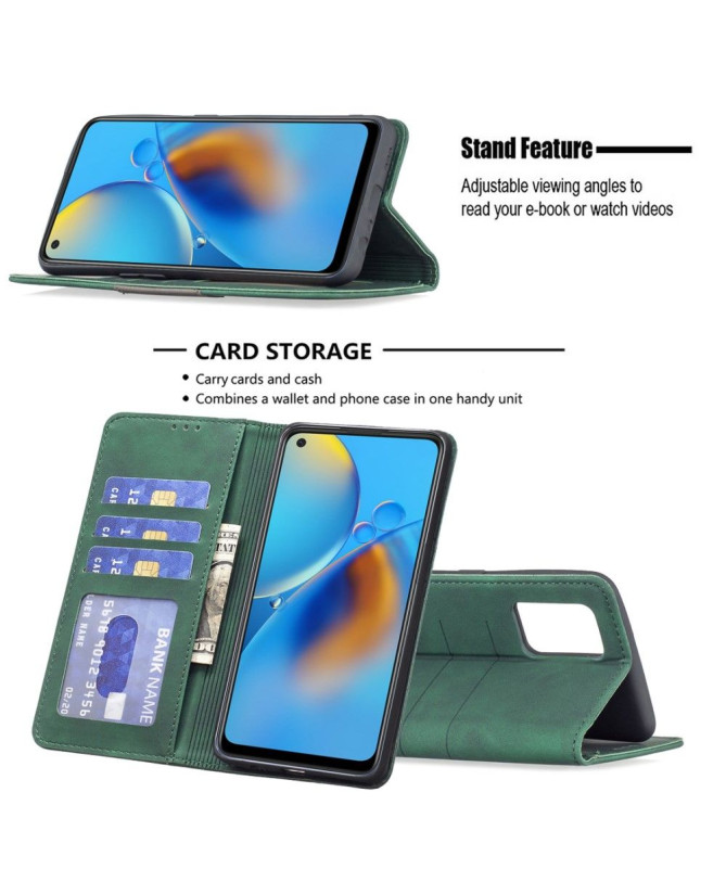 Housse Oppo A74 4G BINFEN COLOR flip simili cuir
