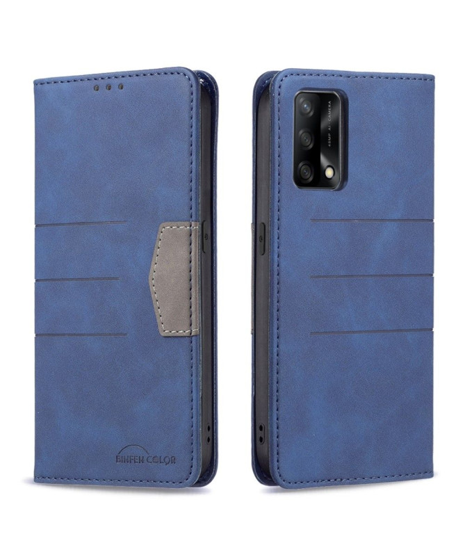 Housse Oppo A74 4G BINFEN COLOR flip simili cuir