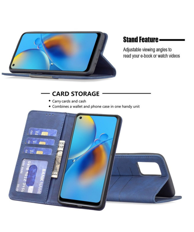 Housse Oppo A74 4G BINFEN COLOR flip simili cuir