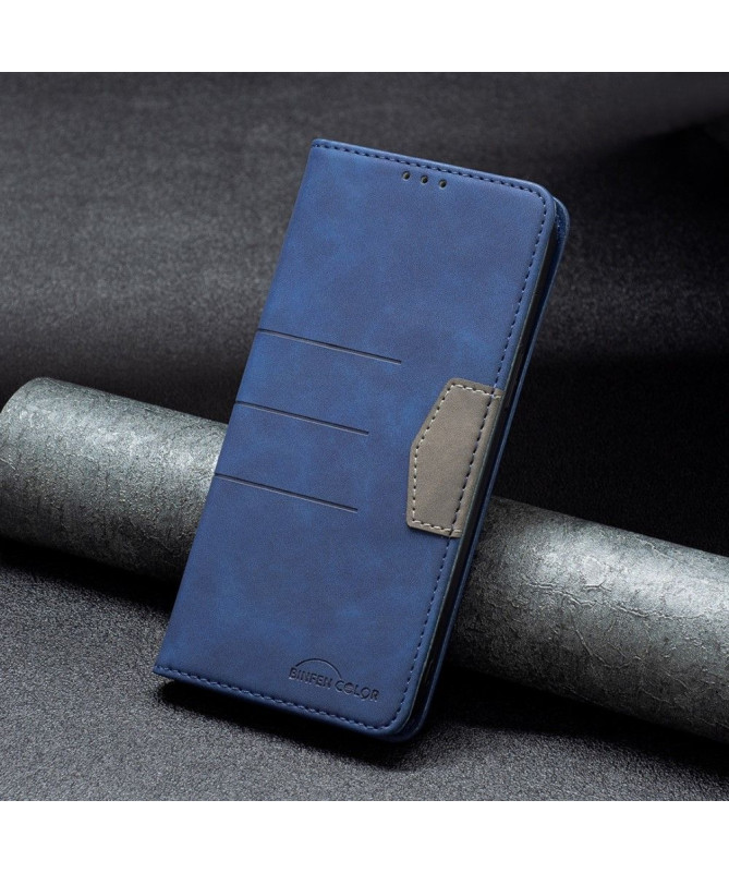 Housse Oppo A74 4G BINFEN COLOR flip simili cuir