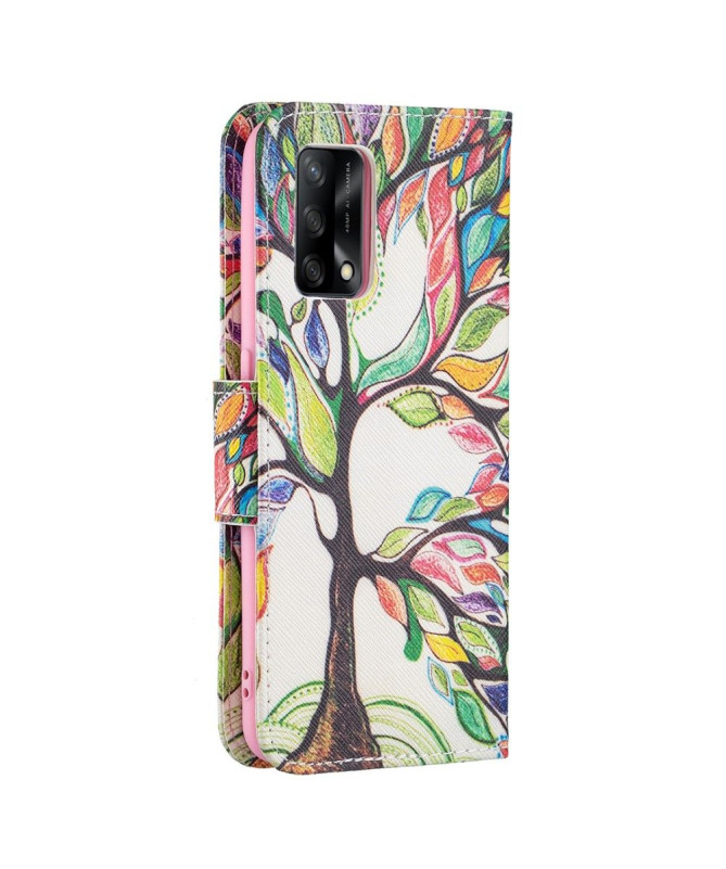 Housse Oppo A74 4G dessin arbre