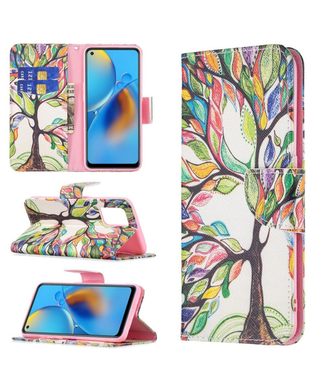 Housse Oppo A74 4G dessin arbre