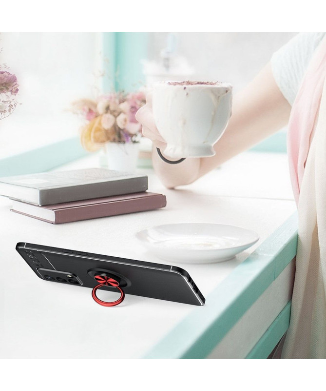 Coque Oppo A74 4G silicone avec support rotatif