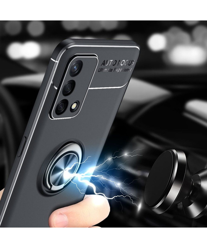 Coque Oppo A74 4G silicone avec support rotatif