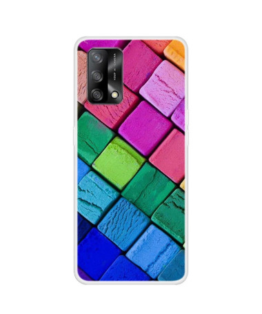 Coque Oppo A74 4G Blocs Colorés