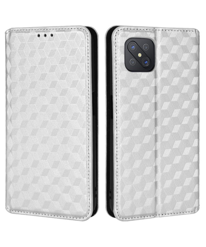 Housse Oppo Reno 4 Z 5G flip cover design géométrie