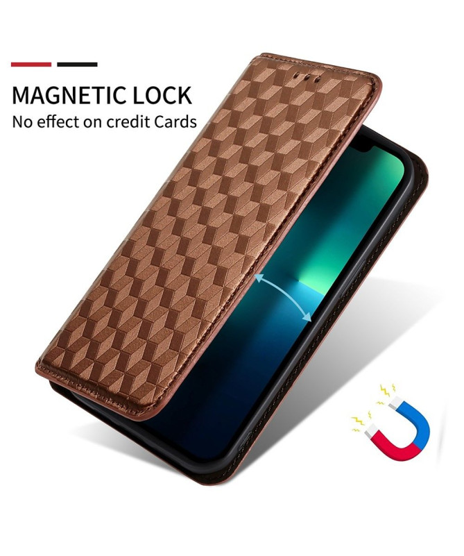 Housse Oppo Reno 4 Z 5G flip cover design géométrie