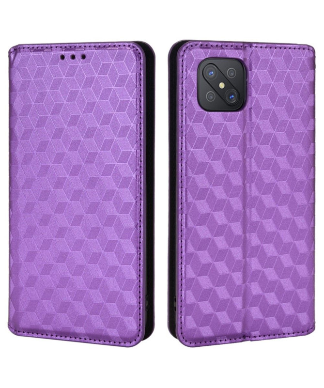 Housse Oppo Reno 4 Z 5G flip cover design géométrie