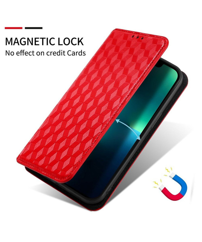 Housse Oppo Reno 4 Z 5G flip cover design géométrie