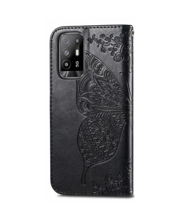 Housse Oppo A94 5G Papillon Relief